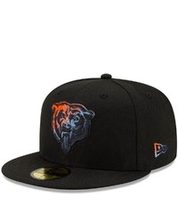 New Era Black Chicago Bears Logo Color Dim 59fifty Fitted Hat At Nordstrom