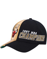 Mitchell & Ness Black Chicago Bulls Hardwood Classics 1997 Nba Champions Stretch Snapback Hat