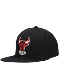 Mitchell & Ness Black Chicago Bulls Hardwood Classics Core Snapback Hat At Nordstrom