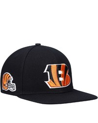 PRO STANDARD Black Cincinnati Bengals Logo Ii Snapback Hat At Nordstrom