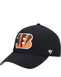 '47 Black Cincinnati Bengals Logo Mvp Adjustable Hat