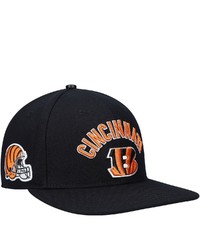 PRO STANDARD Black Cincinnati Bengals Stacked Snapback Hat At Nordstrom