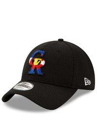 New Era Black Colorado Rockies 2021 Batting Practice 9twenty Adjustable Hat