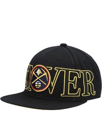Mitchell & Ness Black Denver Nuggets Winner Circle Snapback Hat