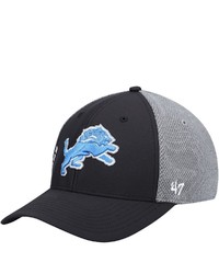 '47 Black Detroit Lions Wycliff Contender Flex Hat