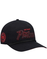 '47 Black Detroit Pistons Crosstown Script Hitch Snapback Hat At Nordstrom
