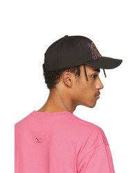 Kenzo Black Embroidered Tiger Cap
