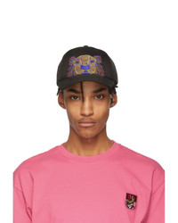 Kenzo Black Embroidered Tiger Cap