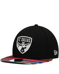 New Era Black Fc Dallas Serape 9fifty Snapback Hat