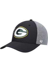 '47 Black Green Bay Packers Wycliff Contender Flex Hat