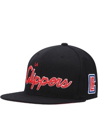 Mitchell & Ness Black La Clippers Foundation Script Snapback Hat At Nordstrom