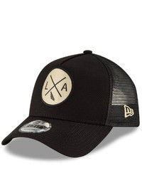 New Era Black Lafc Quad Patch 9forty Snapback Hat