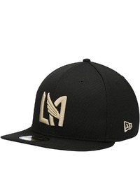 New Era Black Lafc Team Logo On Field 59fifty Fitted Hat