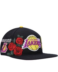 PRO STANDARD Black Los Angeles Lakers Double Logo Snapback Hat At Nordstrom