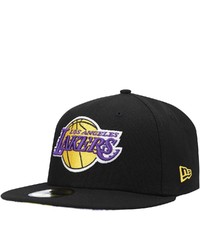 New Era Black Los Angeles Lakers Team Wordmark 59fifty Fitted Hat At Nordstrom