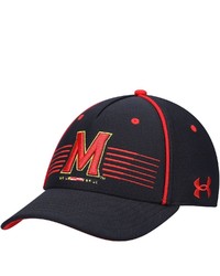 Under Armour Black Maryland Terrapins Iso Chill Blitzing Accent Flex Hat At Nordstrom