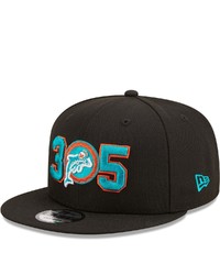 New Era Black Miami Dolphins Historic Logo Three Zero Five 9fifty Snapback Hat At Nordstrom