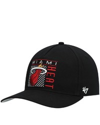 '47 Black Miami Heat Reflex Hitch Snapback Hat At Nordstrom