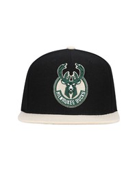 Mitchell & Ness Black Milwaukee Bucks Core Basic Snapback Hat At Nordstrom