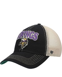 '47 Black Minnesota Vikings Tuscaloosa Clean Up Snapback Hat At Nordstrom