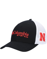 Columbia Black Nebraska Huskers Pfg Logo Snapback Hat At Nordstrom