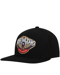 Mitchell & Ness Black New Orleans Pelicans Downtime Redline Snapback Hat At Nordstrom
