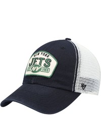 '47 Black New York Jets Penwald Trucker Clean Up Snapback Hat At Nordstrom