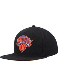 Mitchell & Ness Black New York Knicks Highlighter Team Pop Snapback Hat At Nordstrom