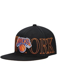 Mitchell & Ness Black New York Knicks Winner Circle Snapback Hat At Nordstrom