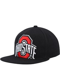 Mitchell & Ness Black Ohio State Buckeyes Big Face Snapback Hat At Nordstrom