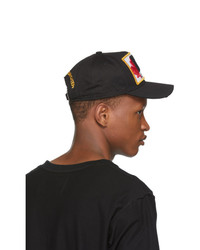 DSQUARED2 Black Patch Embroidered Baseball Cap