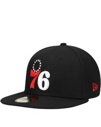 New Era Black Philadelphia 76ers Team Wordmark 59fifty Fitted Hat At Nordstrom