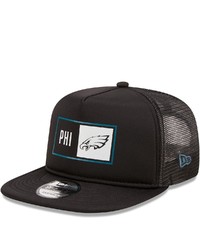New Era Black Philadelphia Eagles Balanced Trucker 9fifty Snapback Hat At Nordstrom