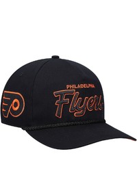 '47 Black Philadelphia Flyers Crosstown Script Hitch Snapback Hat At Nordstrom