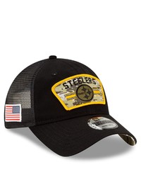 New Era Black Pittsburgh Ers 2021 Salute To Service Trucker 9twenty Adjustable Hat At Nordstrom