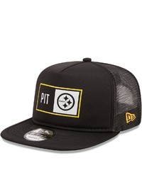 New Era Black Pittsburgh Ers Balanced Trucker 9fifty Snapback Hat At Nordstrom