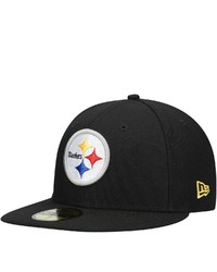 New Era Black Pittsburgh Ers Field Patch 59fifty Fitted Hat At Nordstrom
