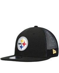 New Era Black Pittsburgh Ers Shade Trucker 9fifty Snapback Hat