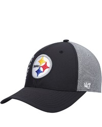 '47 Black Pittsburgh Ers Wycliff Contender Flex Hat