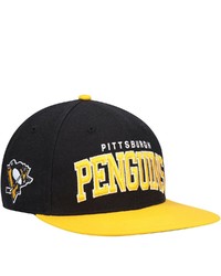 '47 Black Pittsburgh Penguins Blockshead Snapback Hat At Nordstrom