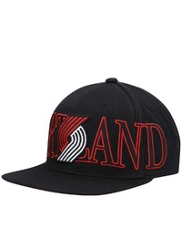 Mitchell & Ness Black Portland Trail Blazers Winner Circle Snapback Hat
