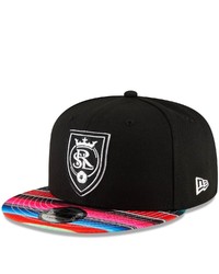 New Era Black Real Salt Lake Serape 9fifty Snapback Hat