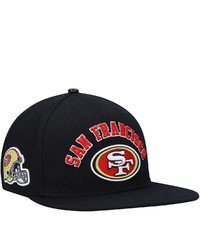 PRO STANDARD Black San Francisco 49ers Stacked Snapback Hat At Nordstrom