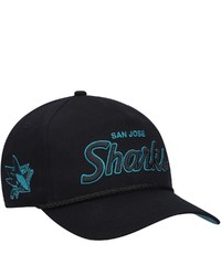 '47 Black San Jose Sharks Crosstown Script Hitch Snapback Hat At Nordstrom