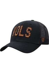 Top of the World Black Tennessee Volunteers Cannon Trucker Snapback Hat