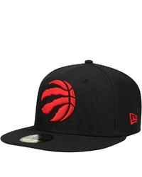 New Era Black Toronto Raptors Team Wordmark 59fifty Fitted Hat At Nordstrom