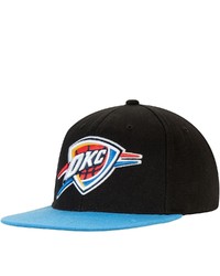 Mitchell & Ness Blackblue Oklahoma City Thunder Logo Adjustable Central Snapback Hat At Nordstrom