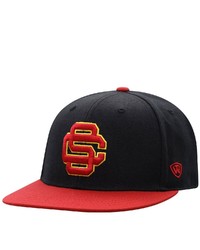 Top of the World Blackcardinal Usc Trojans Team Color Two Tone Fitted Hat