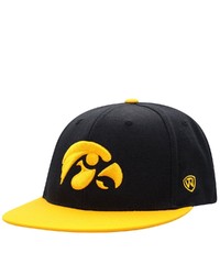 Top of the World Blackgold Iowa Hawkeyes Team Color Two Tone Fitted Hat