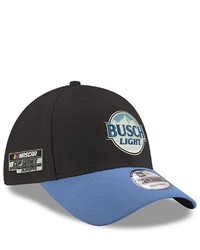 New Era Blacklight Blue Kevin Harvick 2021 Nascar Cup Series Playoffs Busch Light 9forty Adjustable Snapback Hat